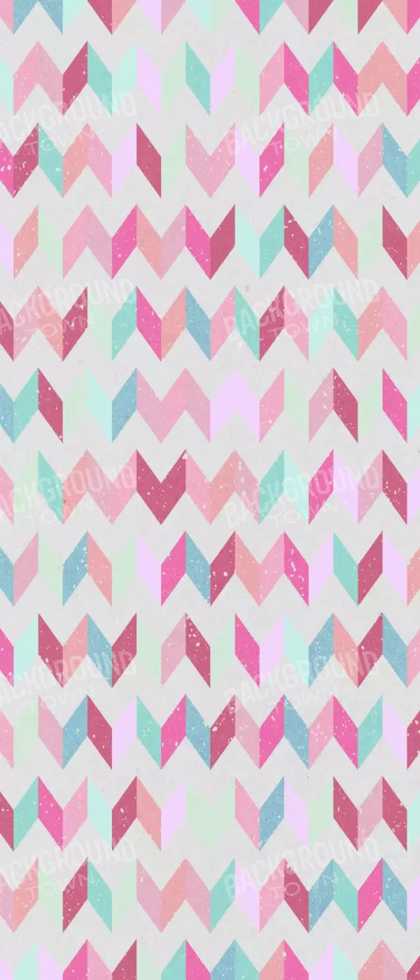 Claire Chevron 5X12 Ultracloth For Westcott X-Drop ( 60 X 144 Inch ) Backdrop