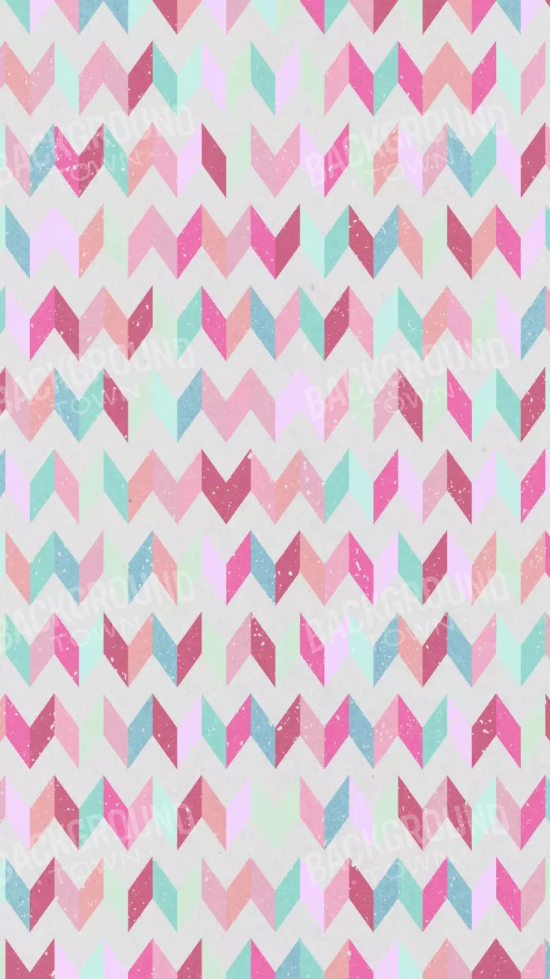 Claire Chevron 8X14 Ultracloth ( 96 X 168 Inch ) Backdrop