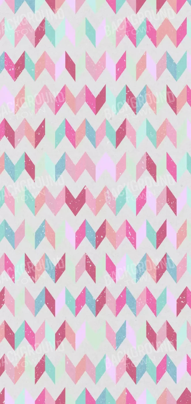 Claire Chevron 8X16 Ultracloth ( 96 X 192 Inch ) Backdrop