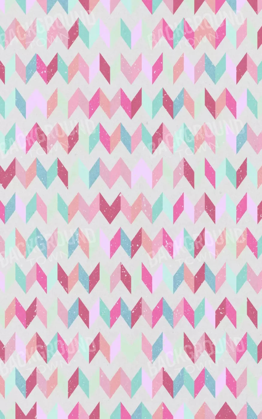Claire Chevron 9X14 Ultracloth ( 108 X 168 Inch ) Backdrop
