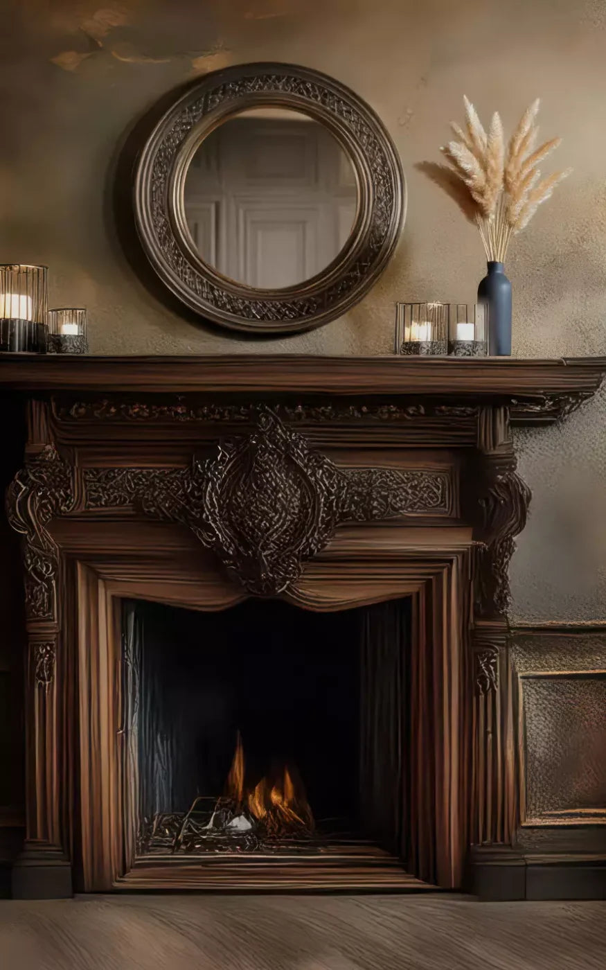 Classic Fireplace 5’x8’ UltraCloth (60 x 96 inch) Backdrop
