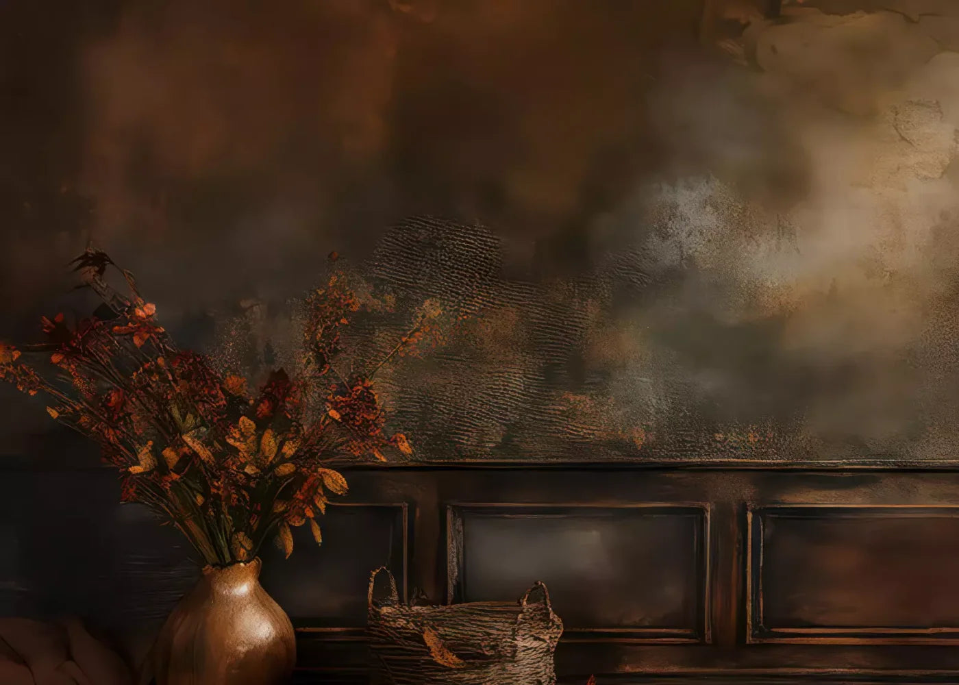 Classic Fireplace Wall 7’x5’ UltraCloth (84 x 60 inch) Backdrop