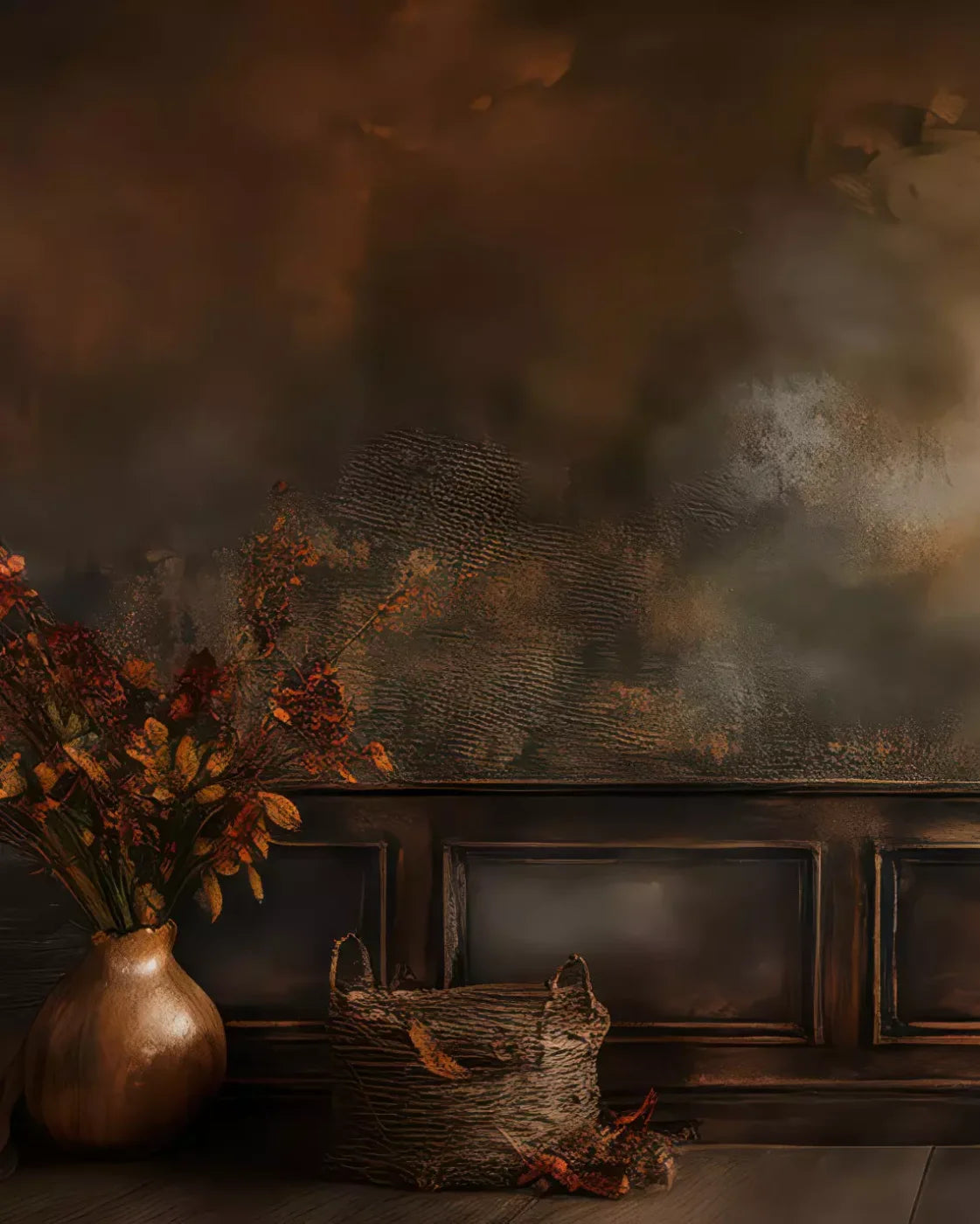Classic Fireplace Wall 8’x10’ Fleece (96 x 120 inch) Backdrop