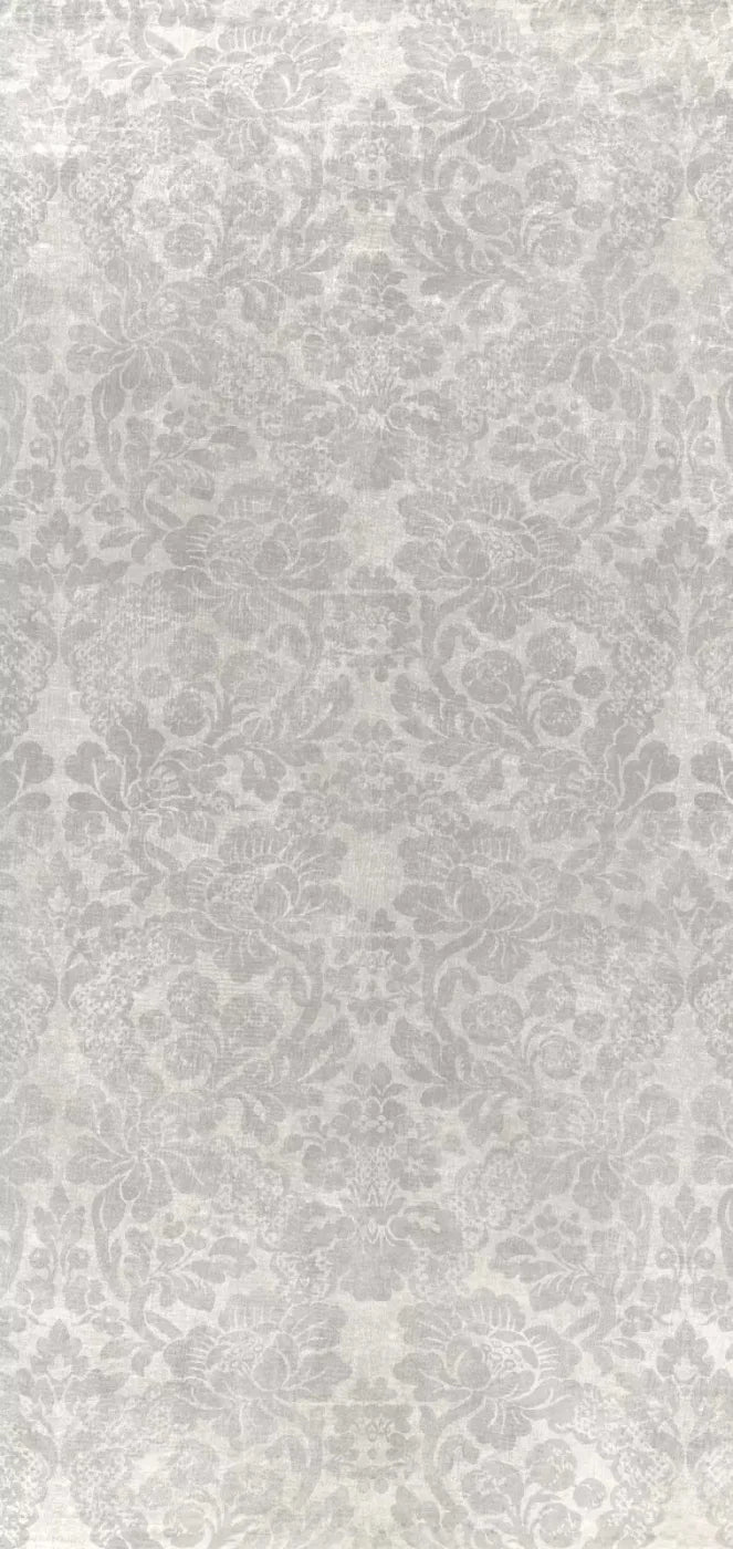 Classic Texture Warm Gray Damask 8X16 Ultracloth ( 96 X 192 Inch ) Backdrop