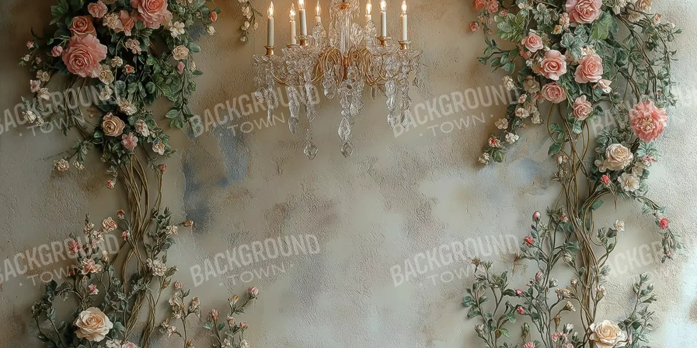 Climbing Pink Roses Arch 16’X8’ Ultracloth (192 X 96 Inch) Backdrop