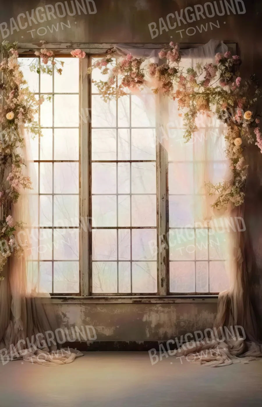 Cocoa Artistry Window I 8X12 Ultracloth ( 96 X 144 Inch ) Backdrop