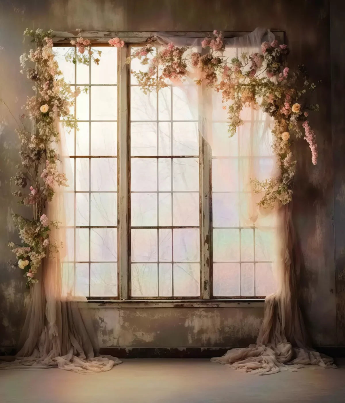 Cocoa Artistry Window I 10X12 Ultracloth ( 120 X 144 Inch ) Backdrop