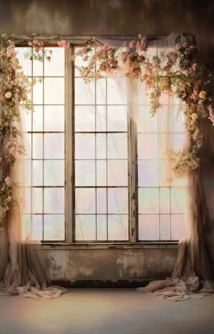 Cocoa Artistry Window I 8X12 Ultracloth ( 96 X 144 Inch ) Backdrop