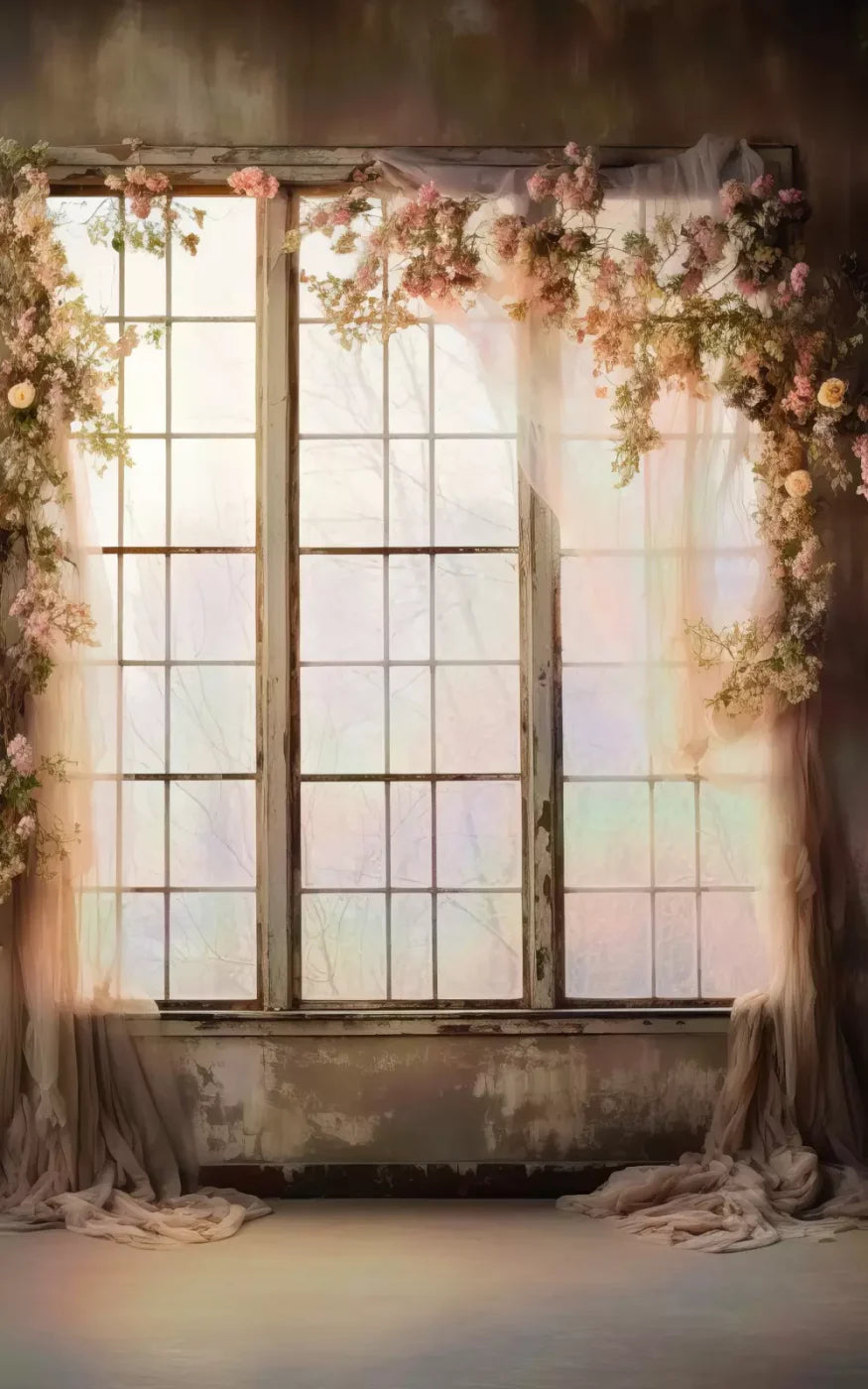 Cocoa Artistry Window I 9X14 Ultracloth ( 108 X 168 Inch ) Backdrop