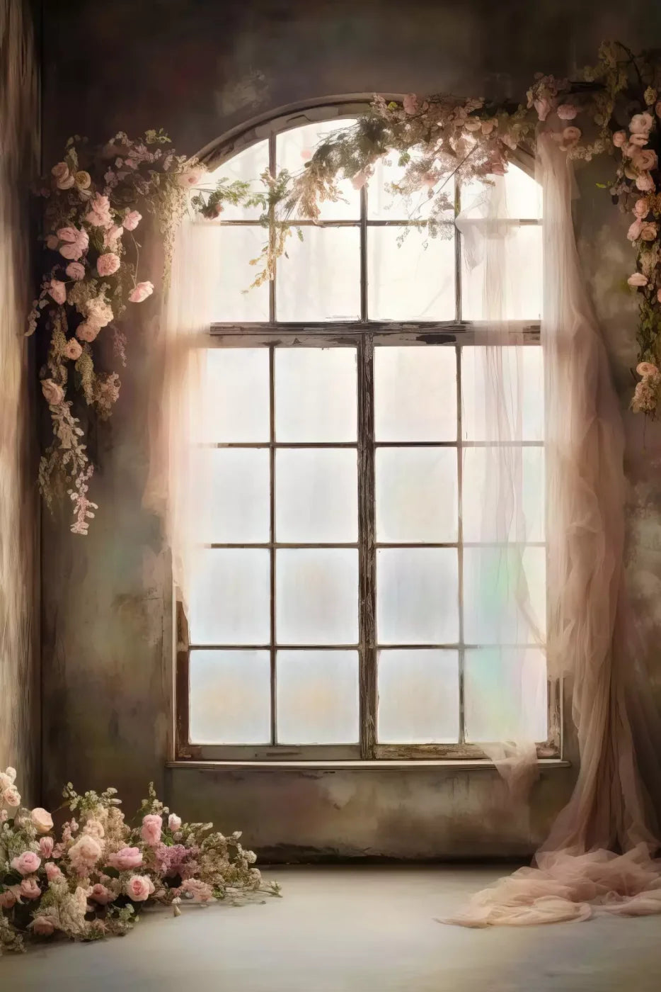 Cocoa Artistry Window Iii 5X8 Ultracloth ( 60 X 96 Inch ) Backdrop