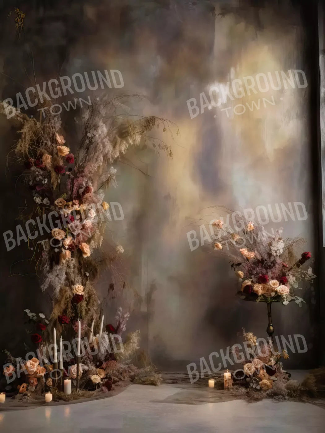 Cocoa Artistry Iv 5X68 Fleece ( 60 X 80 Inch ) Backdrop