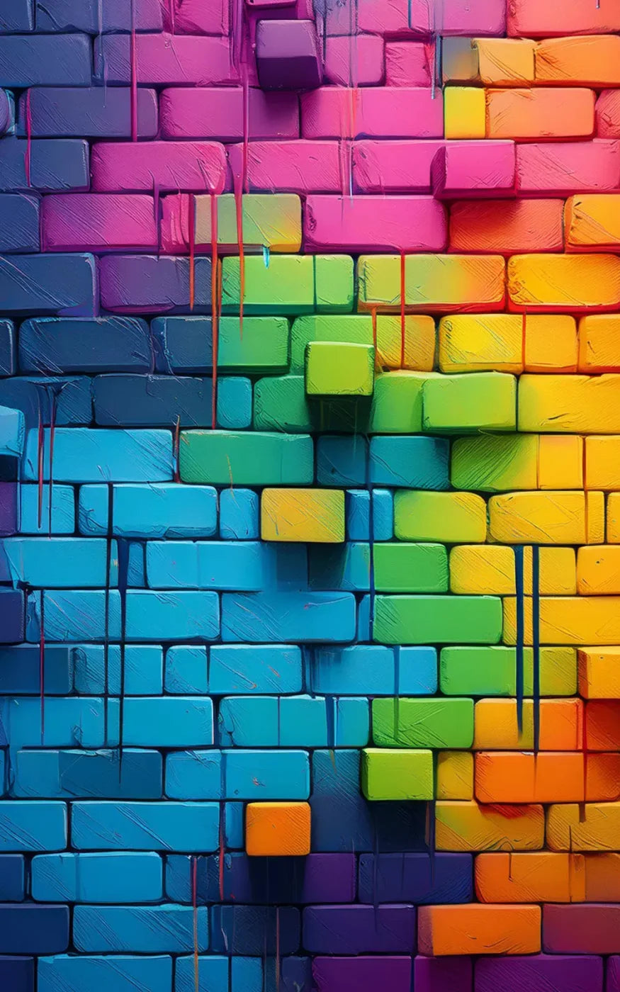 Color Bricks 10’X16’ Ultracloth (120 X 192 Inch) Backdrop