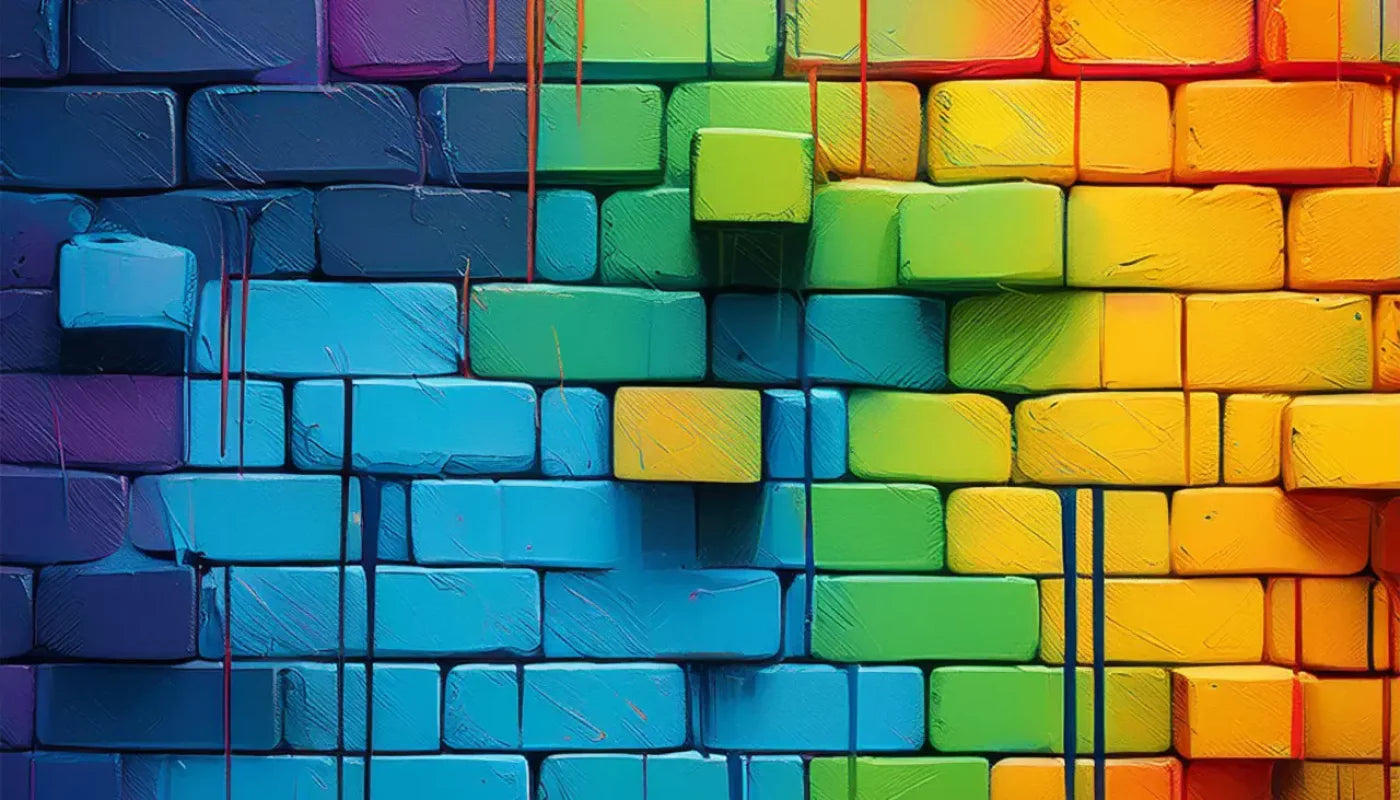 Color Bricks 14’X8’ Ultracloth (168 X 96 Inch) Backdrop