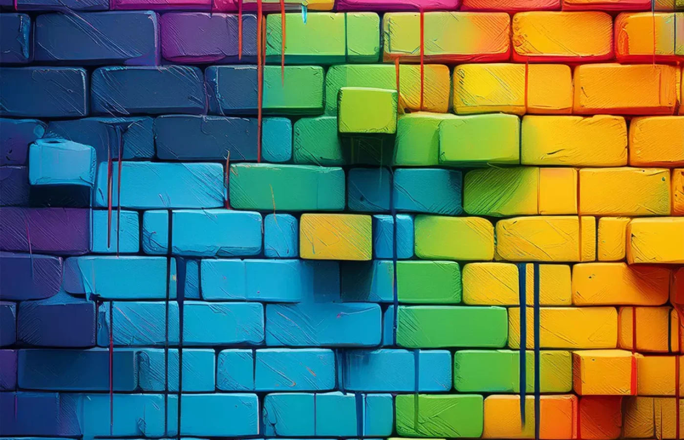 Color Bricks 14’X9’ Ultracloth (168 X 108 Inch) Backdrop