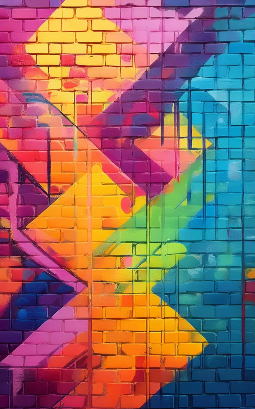 Color Bricks 2 10’X16’ Ultracloth (120 X 192 Inch) Backdrop