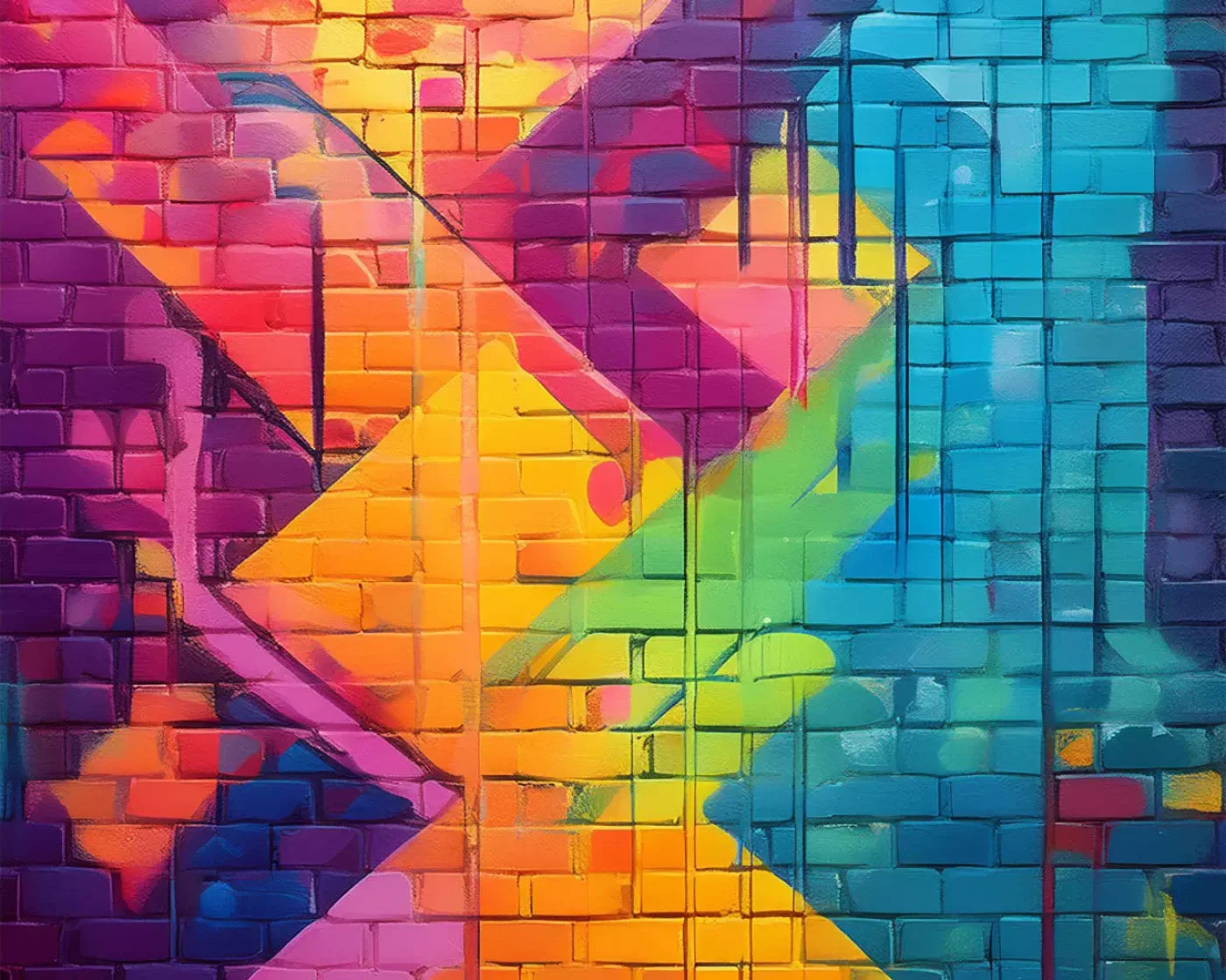 Color Bricks 2 10’X8’ Fleece (120 X 96 Inch) Backdrop