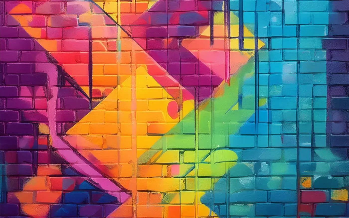 Color Bricks 2 16’X10’ Ultracloth (192 X 120 Inch) Backdrop
