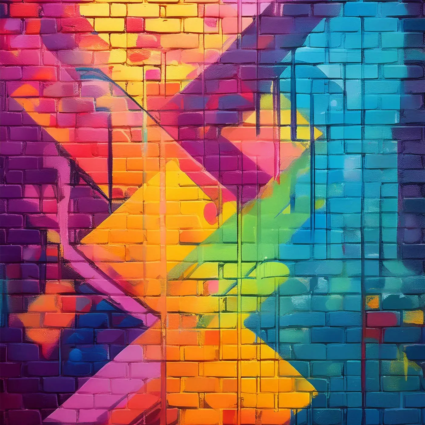 Color Bricks 2 8’X8’ Fleece (96 X Inch) Backdrop