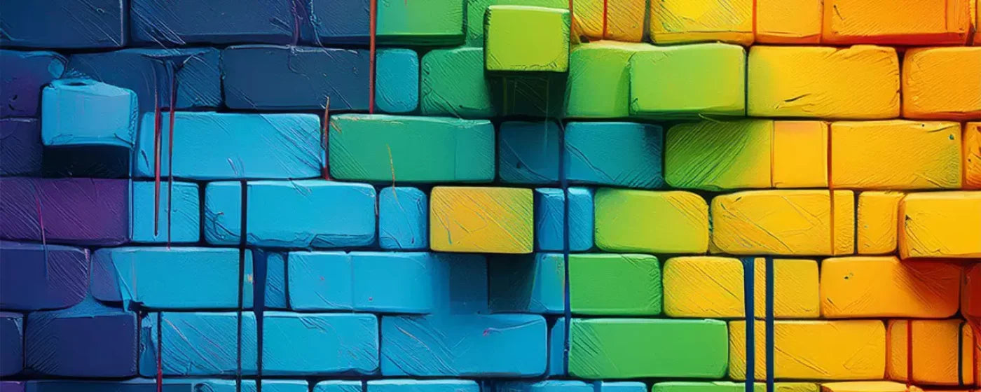 Color Bricks 20’X8’ Ultracloth (240 X 96 Inch) Backdrop