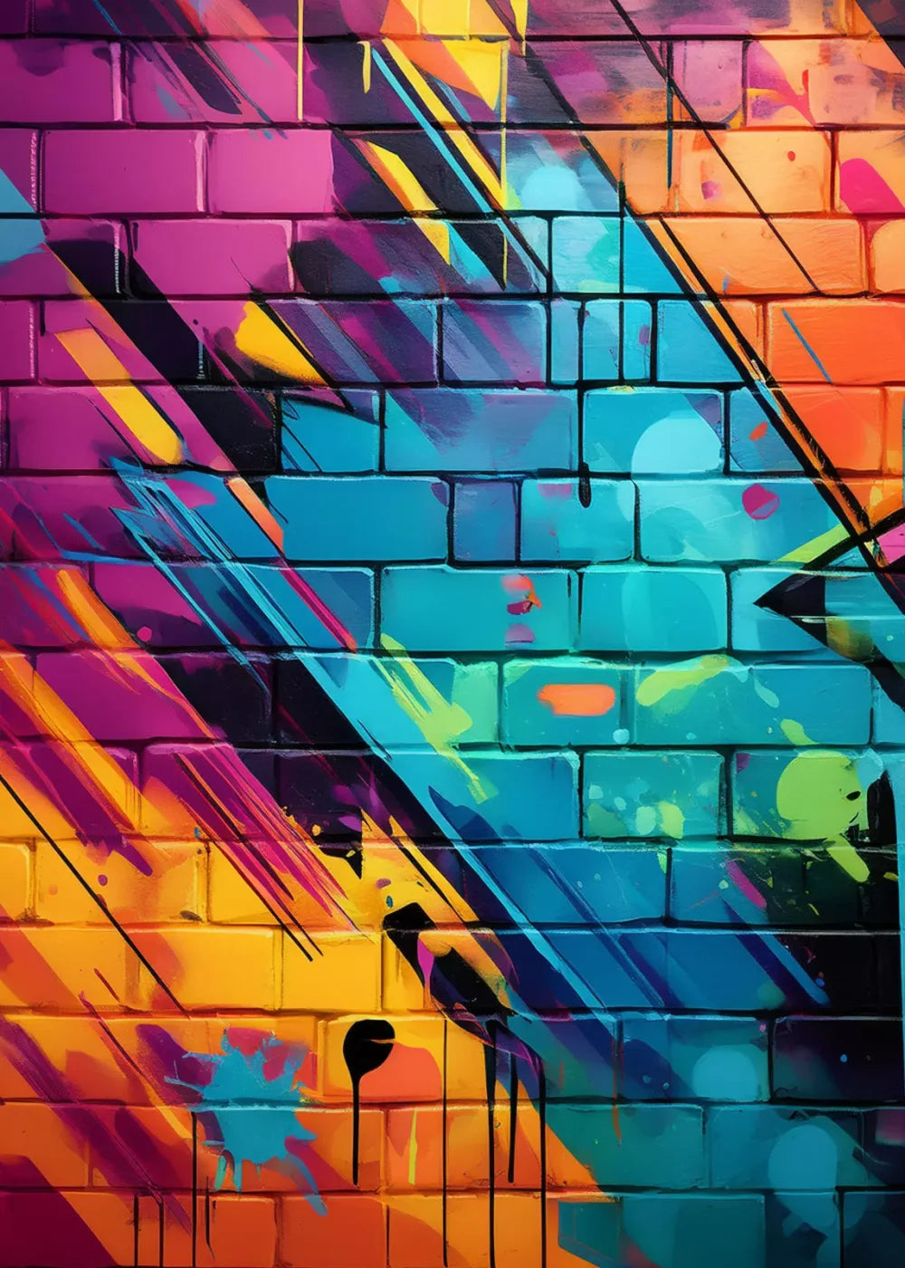 Color Bricks 3 5’X7’ Ultracloth (60 X 84 Inch) Backdrop