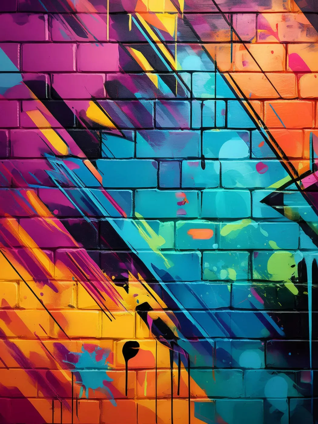 Color Bricks 3 6’X8’ Fleece (72 X 96 Inch) Backdrop