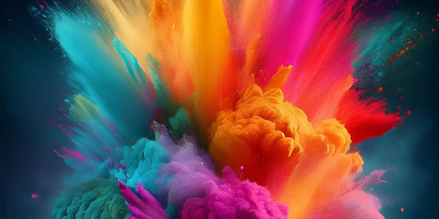 Color Powder Burst 20’X10’ Ultracloth (240 X 120 Inch) Backdrop