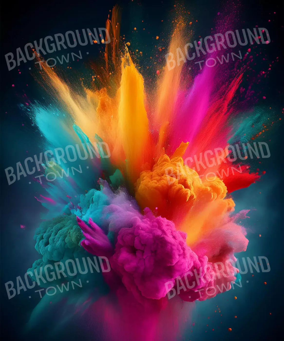 Purple , Orange , Blue , Green Backdrop for Photography