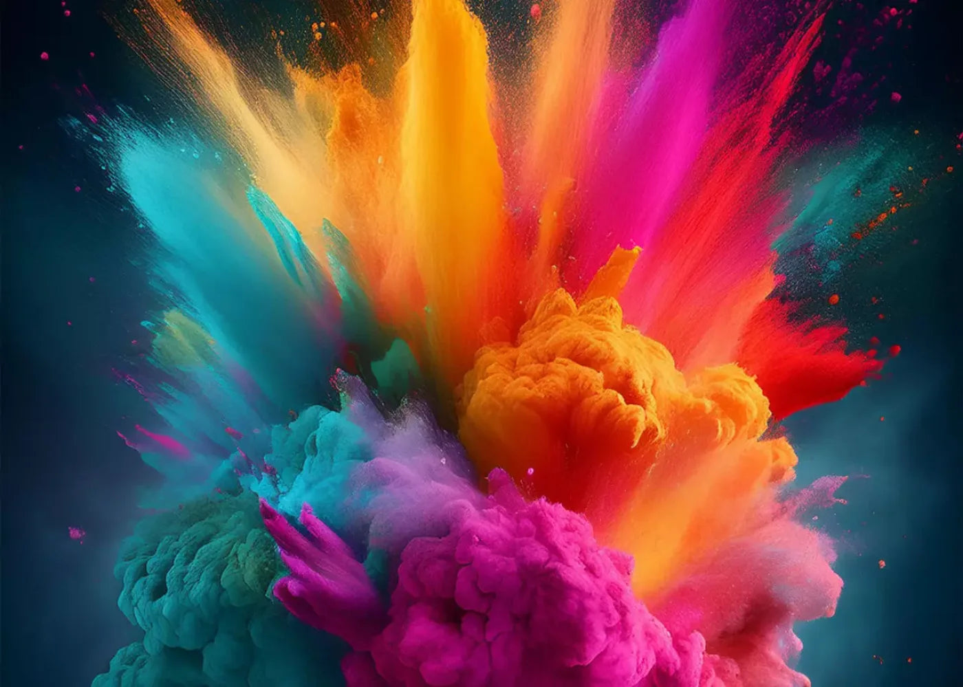 Color Powder Burst 7’X5’ Ultracloth (84 X 60 Inch) Backdrop