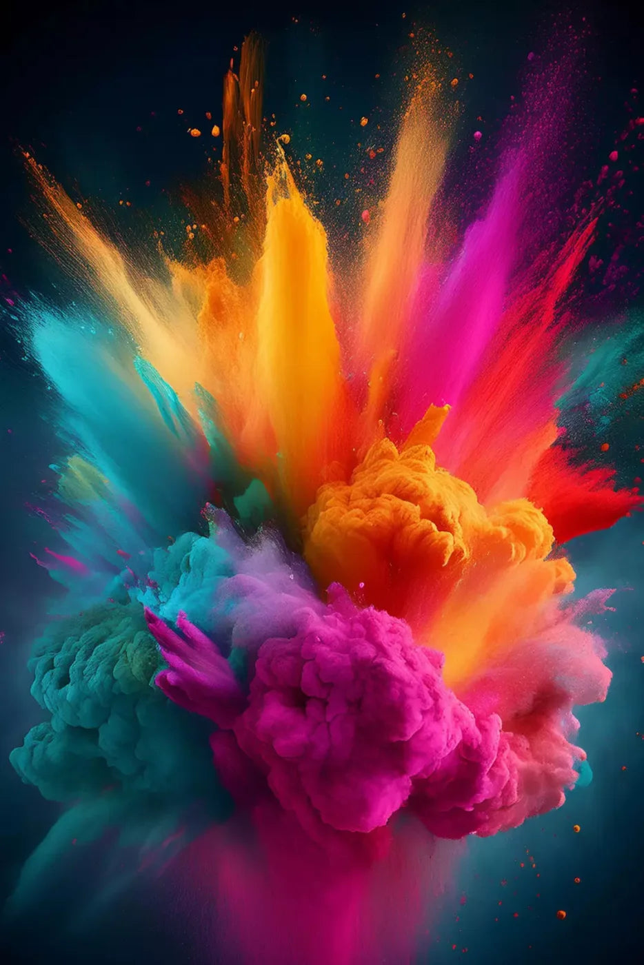 Color Powder Burst 8’X12’ Ultracloth (96 X 144 Inch) Backdrop