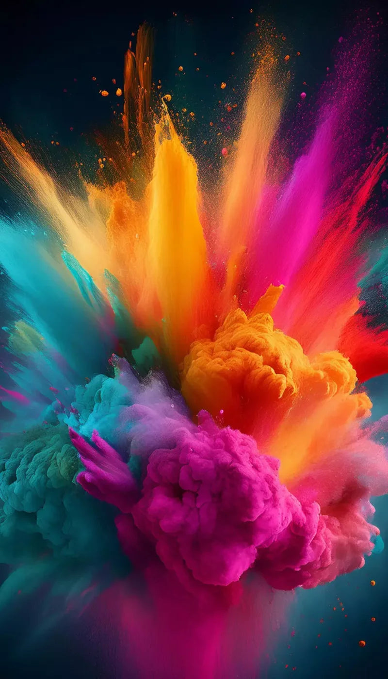Color Powder Burst 8’X14’ Ultracloth (96 X 168 Inch) Backdrop