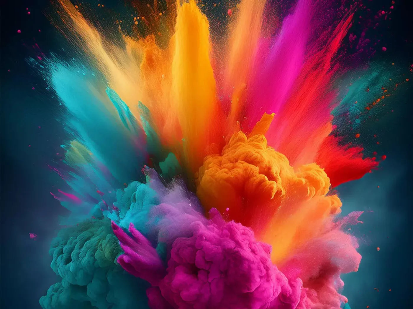 Color Powder Burst 8’X6’ Fleece (96 X 72 Inch) Backdrop