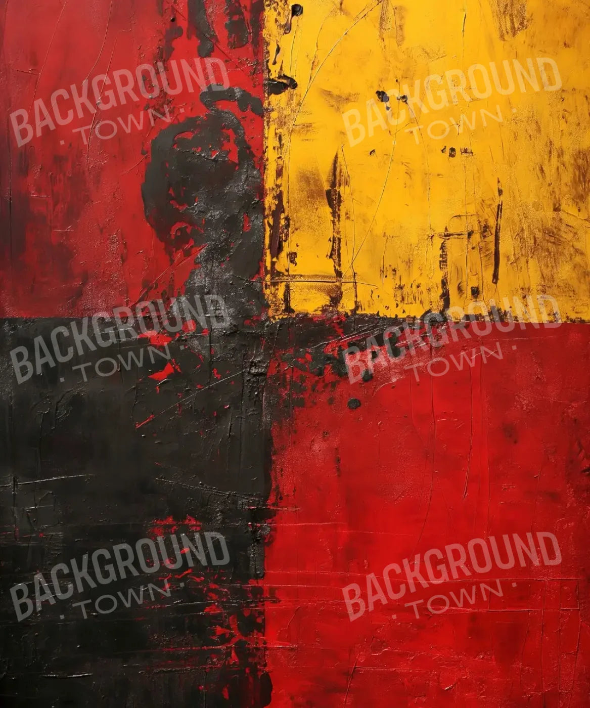 Red Yellow Black Backdrop for Photography