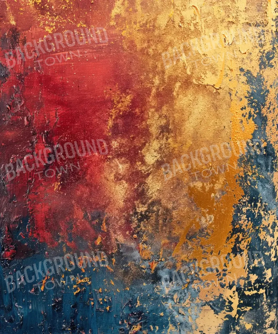 Blue Red Yellow Backdrop for Photography