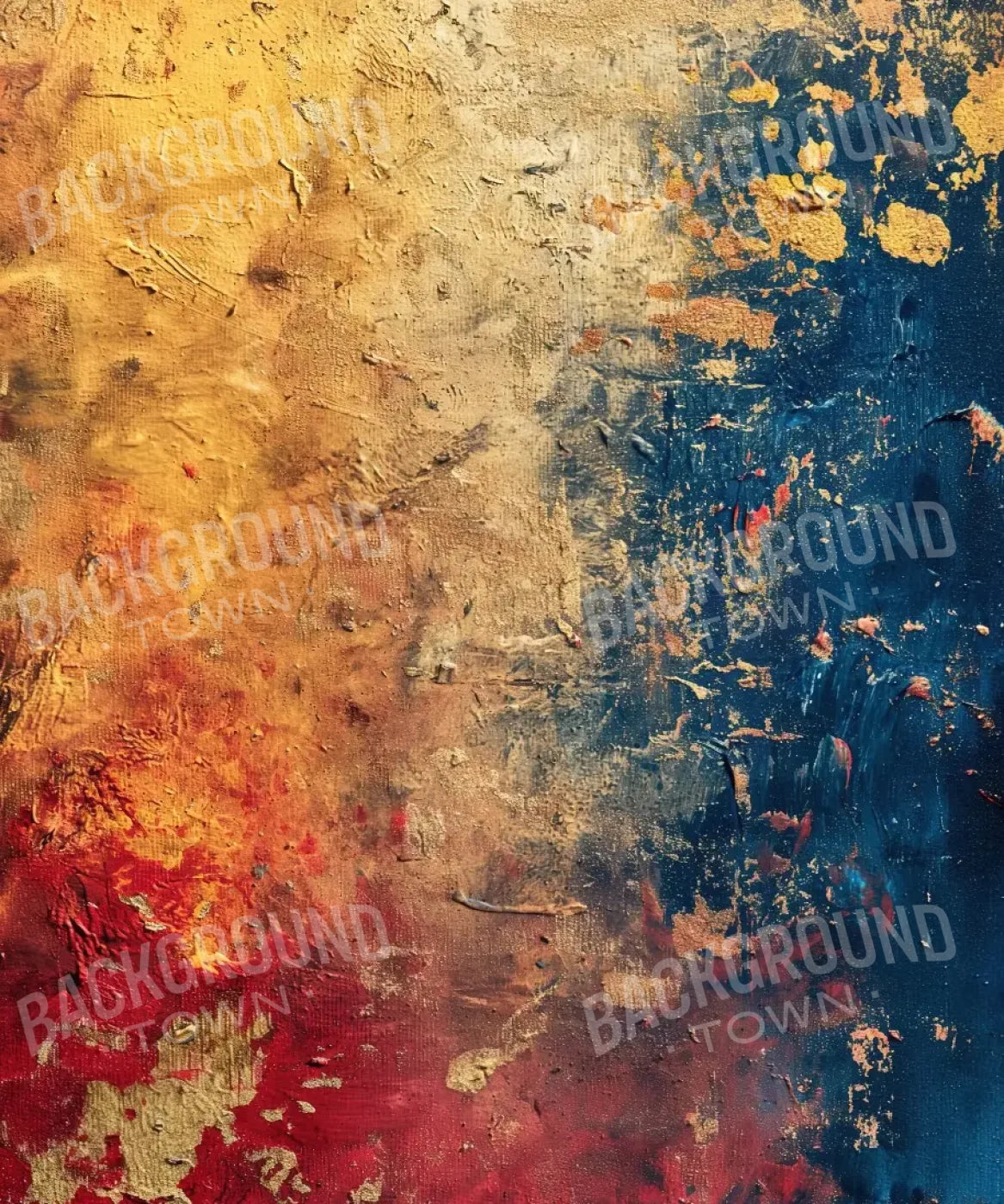 Yellow Blue Red Backdrop for Photography
