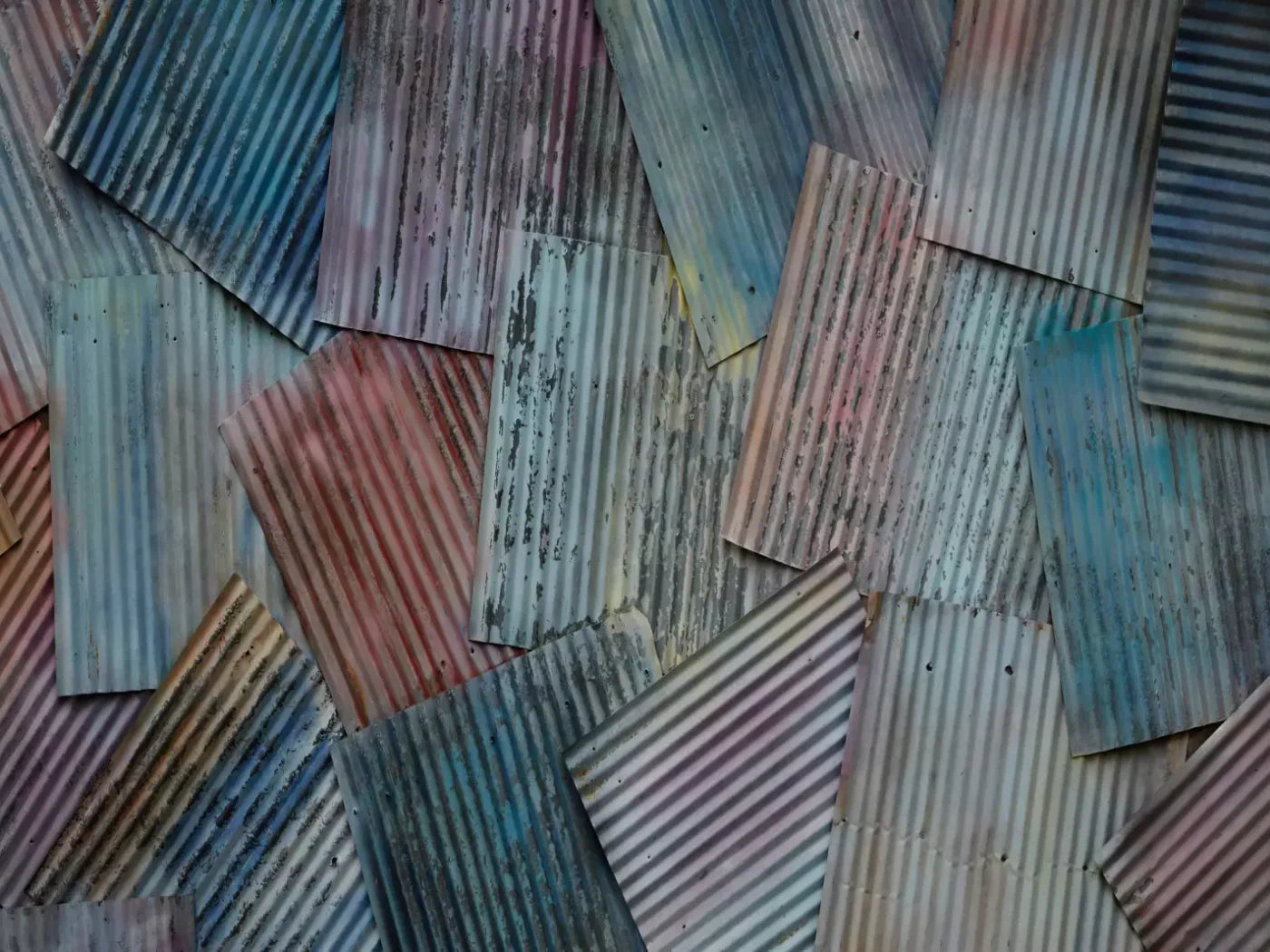 Colored Tin 68X5 Fleece ( 80 X 60 Inch ) Backdrop