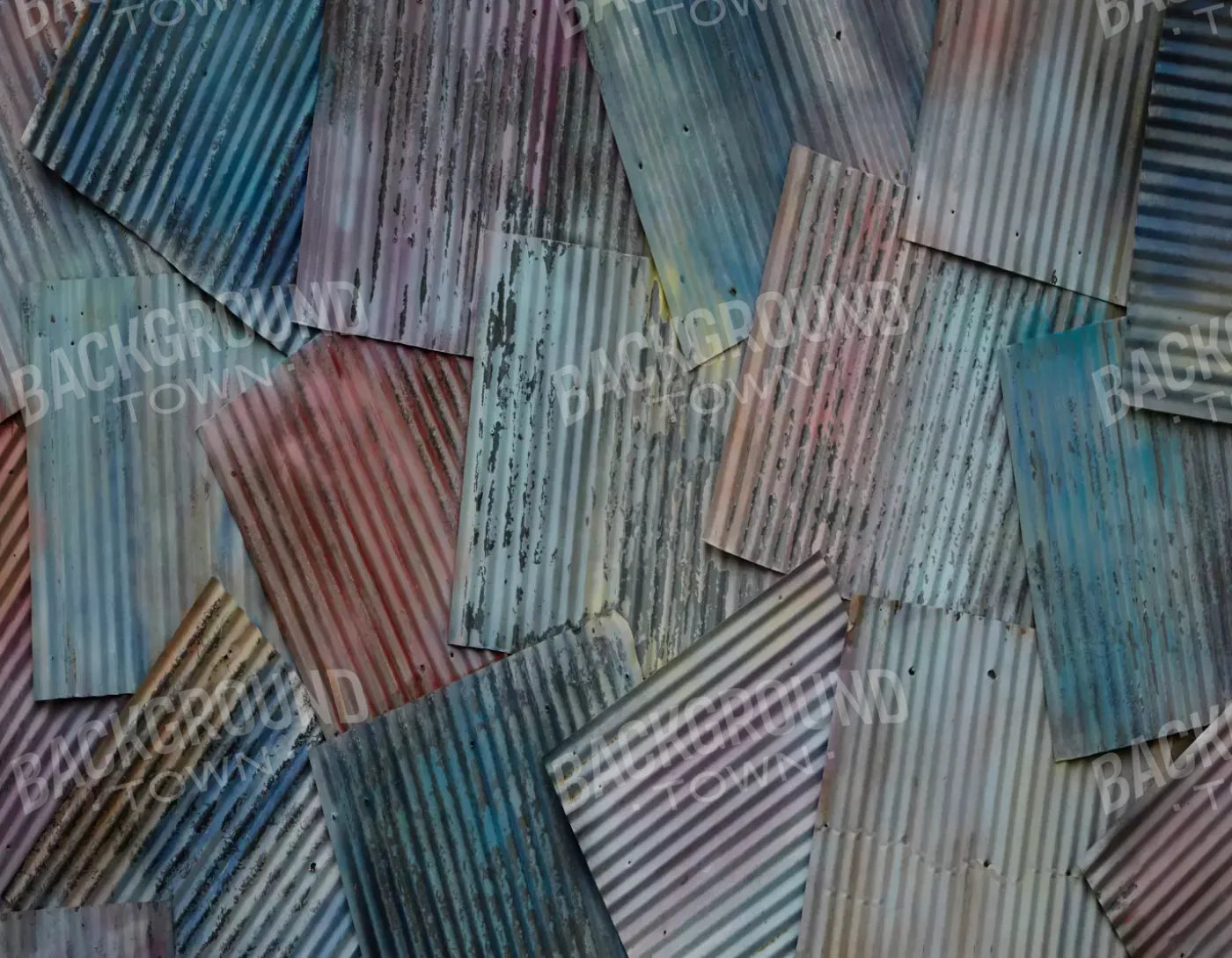 Colored Tin 8X6 Fleece ( 96 X 72 Inch ) Backdrop