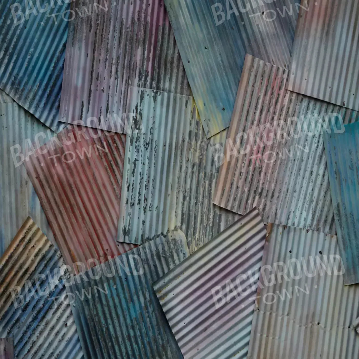 Colored Tin 8X8 Fleece ( 96 X Inch ) Backdrop
