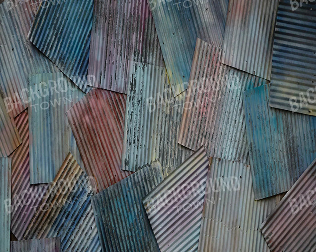 Colored Tin Rubbermat Floor 5X4 ( 60 X 48 Inch )