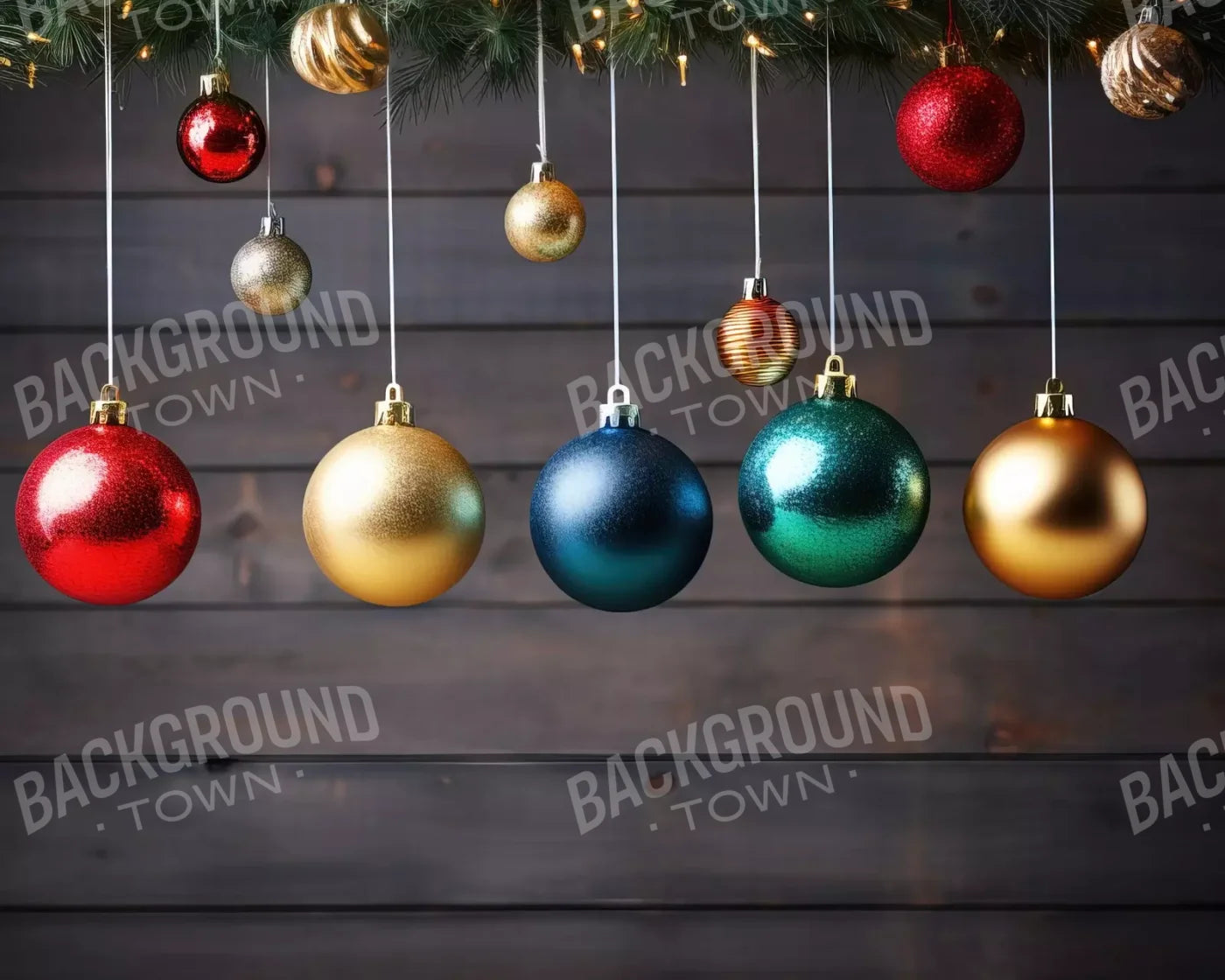 Colorful Ornaments I 10’X8’ Fleece (120 X 96 Inch) Backdrop