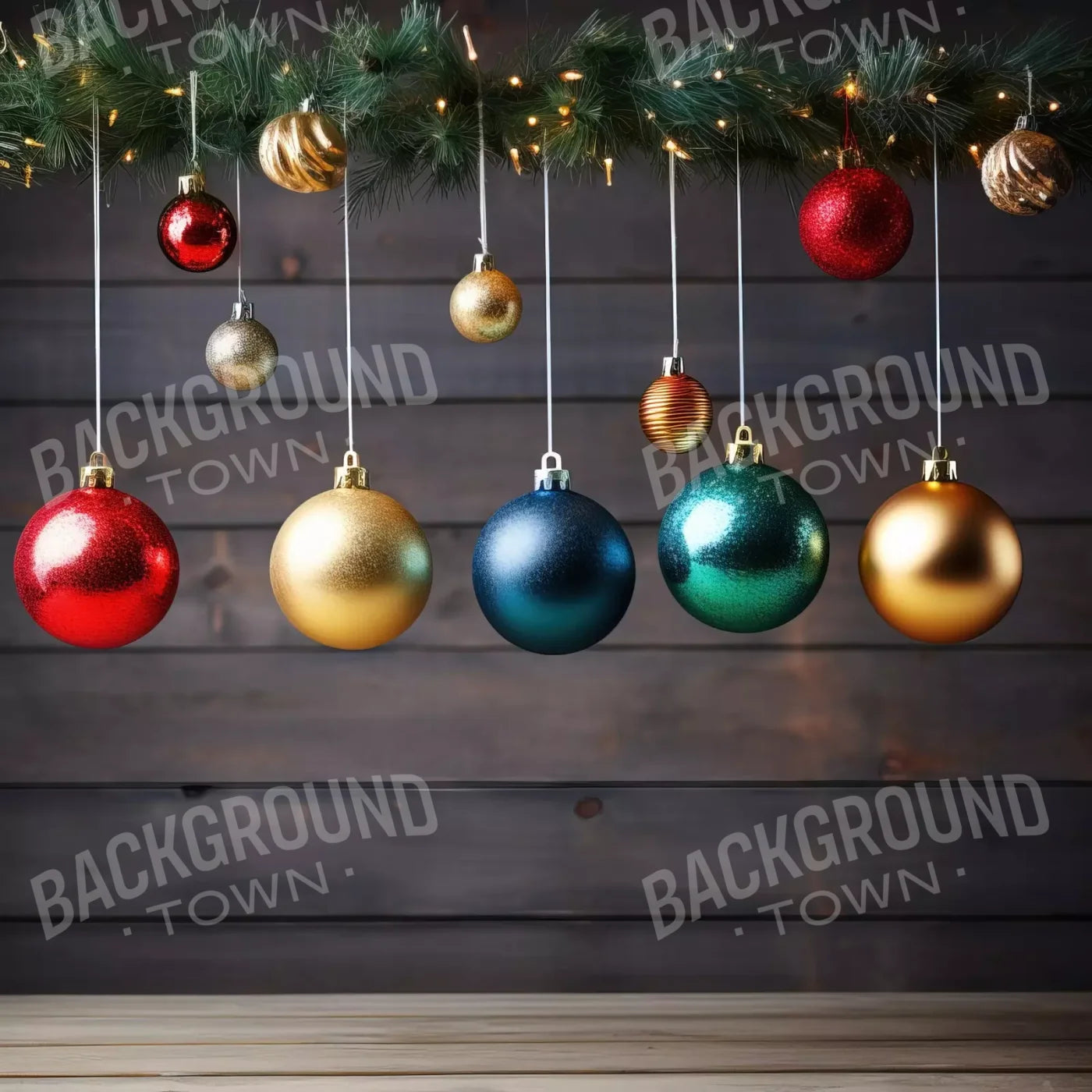 Colorful Ornaments I 8’X8’ Fleece (96 X Inch) Backdrop