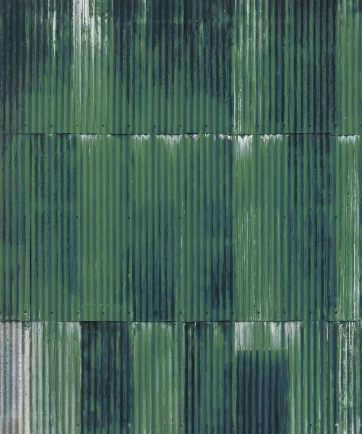 Green Steel and Metal Backdrop for Photography