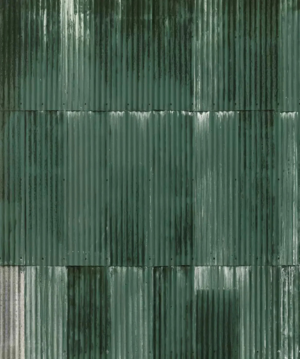 Green Steel and Metal Backdrop for Photography