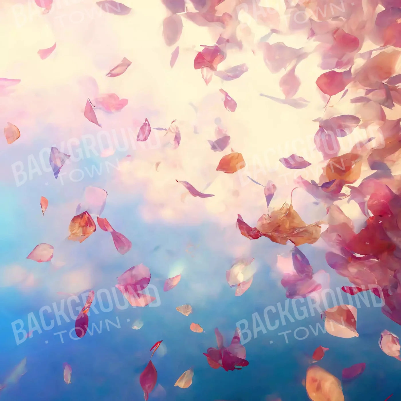 Confetti Blossoms I 8X8 Fleece ( 96 X Inch ) Backdrop