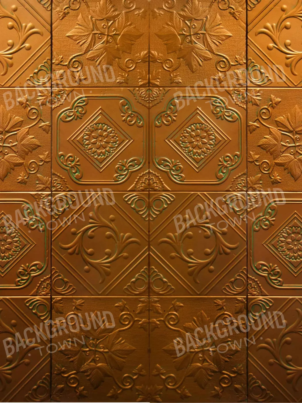 Copper Tins 5X68 Fleece ( 60 X 80 Inch ) Backdrop