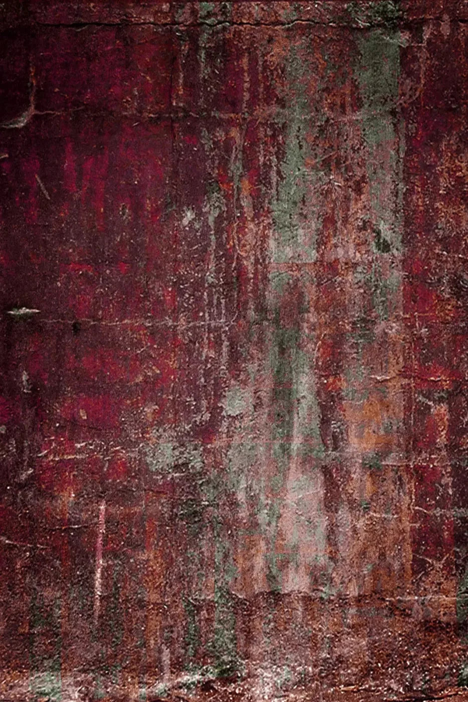Corrupt Red 4X5 Rubbermat Floor ( 48 X 60 Inch ) Backdrop