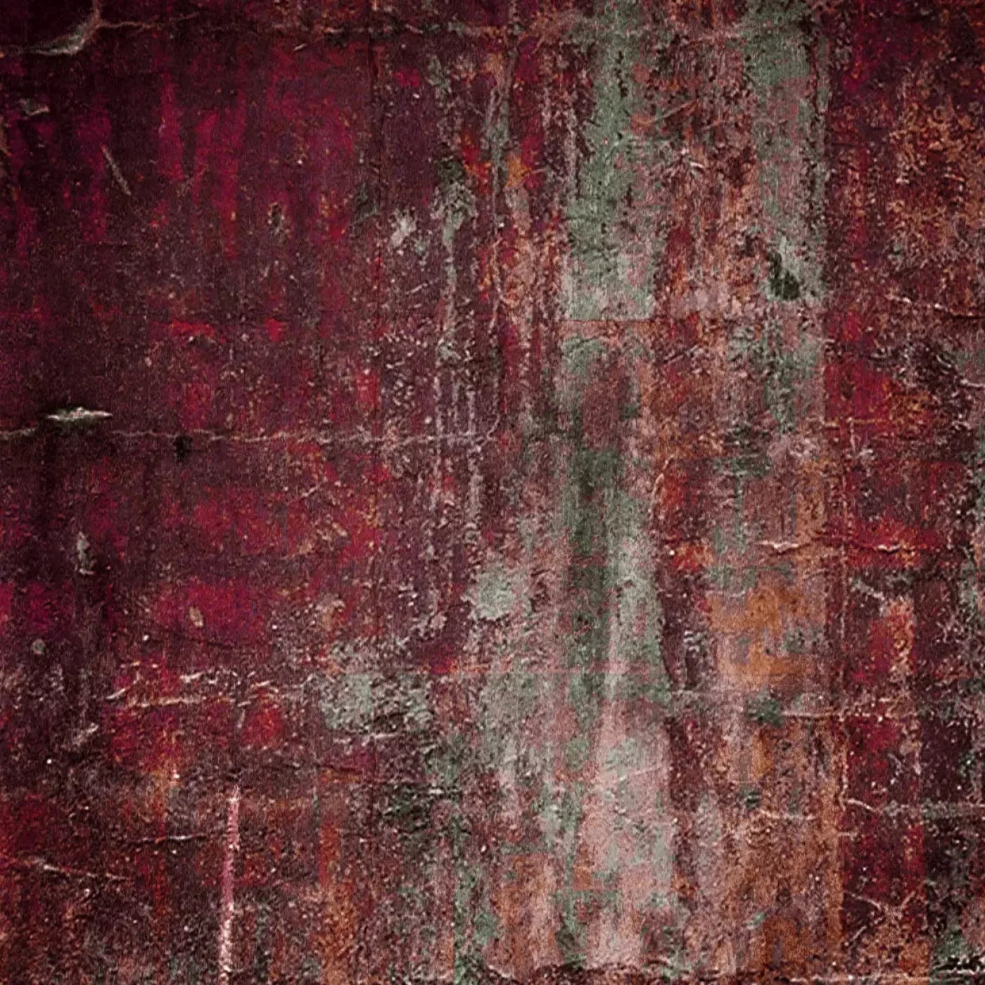 Corrupt Red 5X5 Rubbermat Floor ( 60 X Inch ) Backdrop