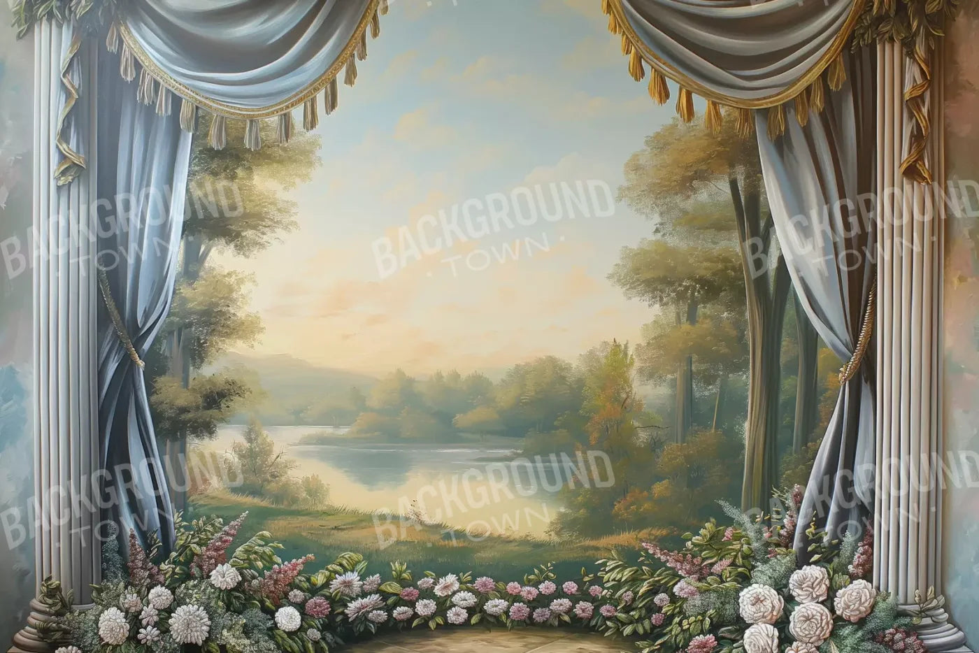 Country Garden Scenic 12’X8’ Ultracloth (144 X 96 Inch) Backdrop