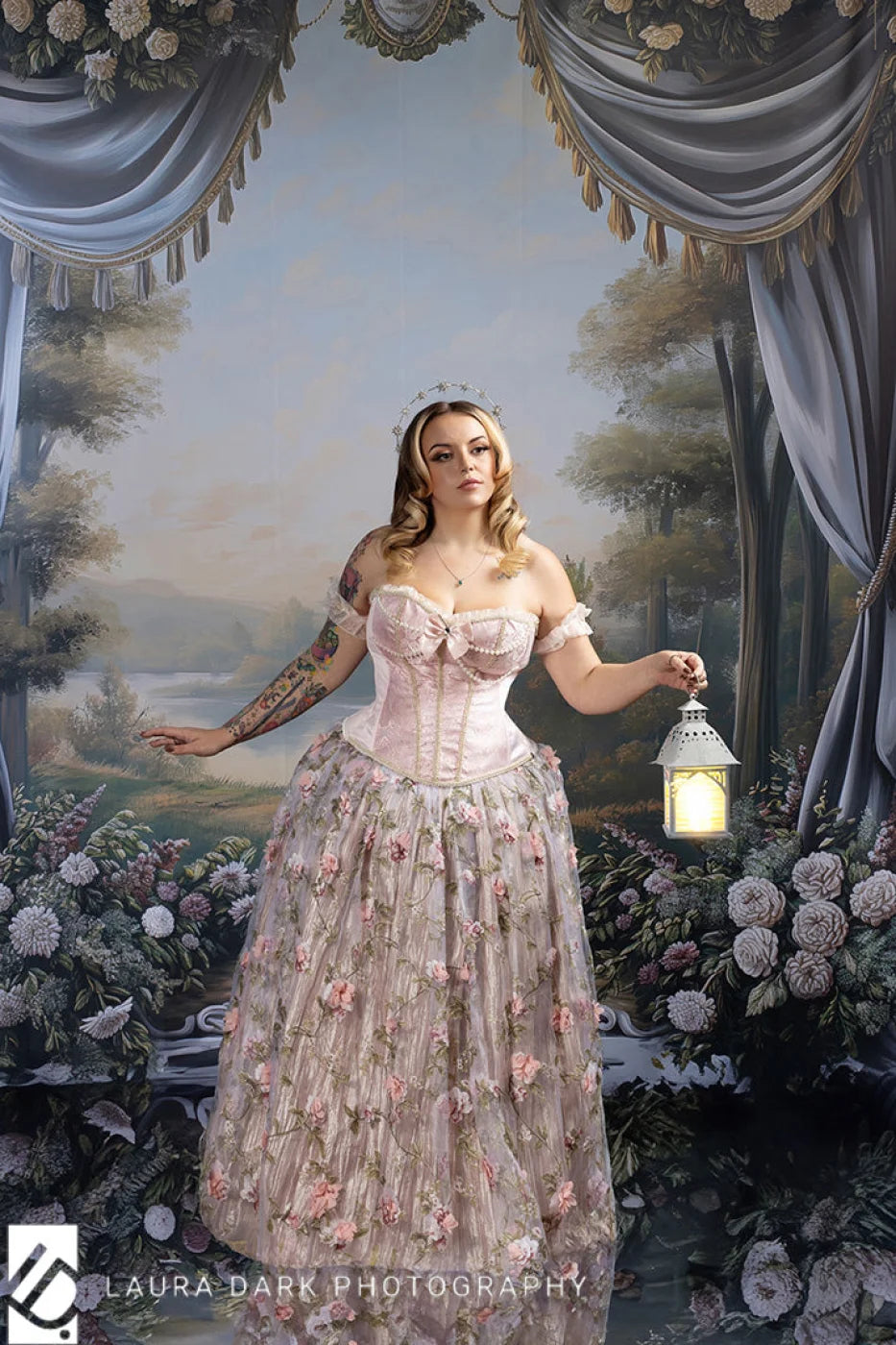 Country Garden Scenic Backdrop