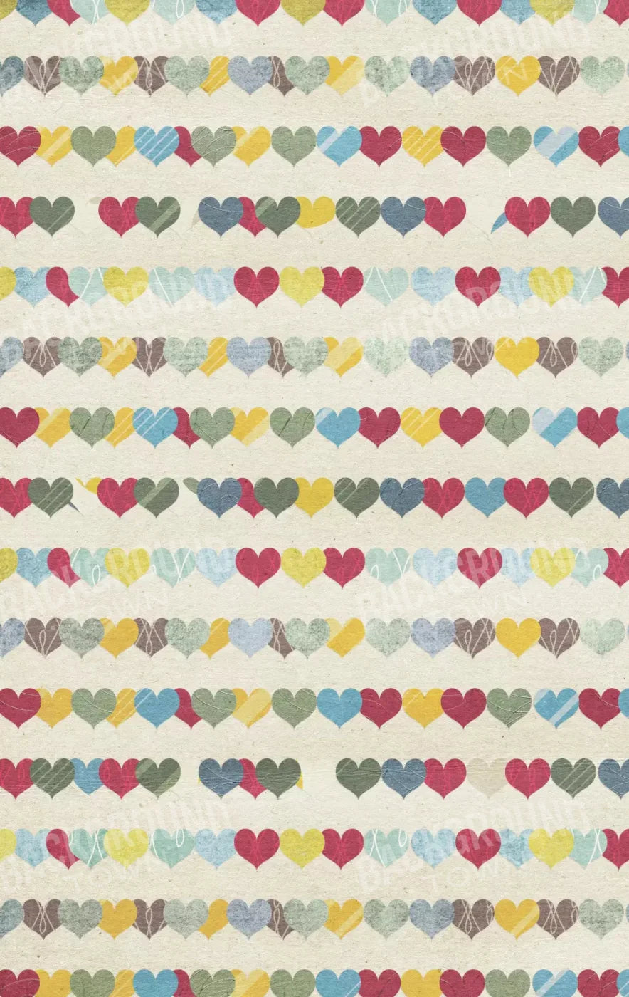 Country Hearts 10X16 Ultracloth ( 120 X 192 Inch ) Backdrop