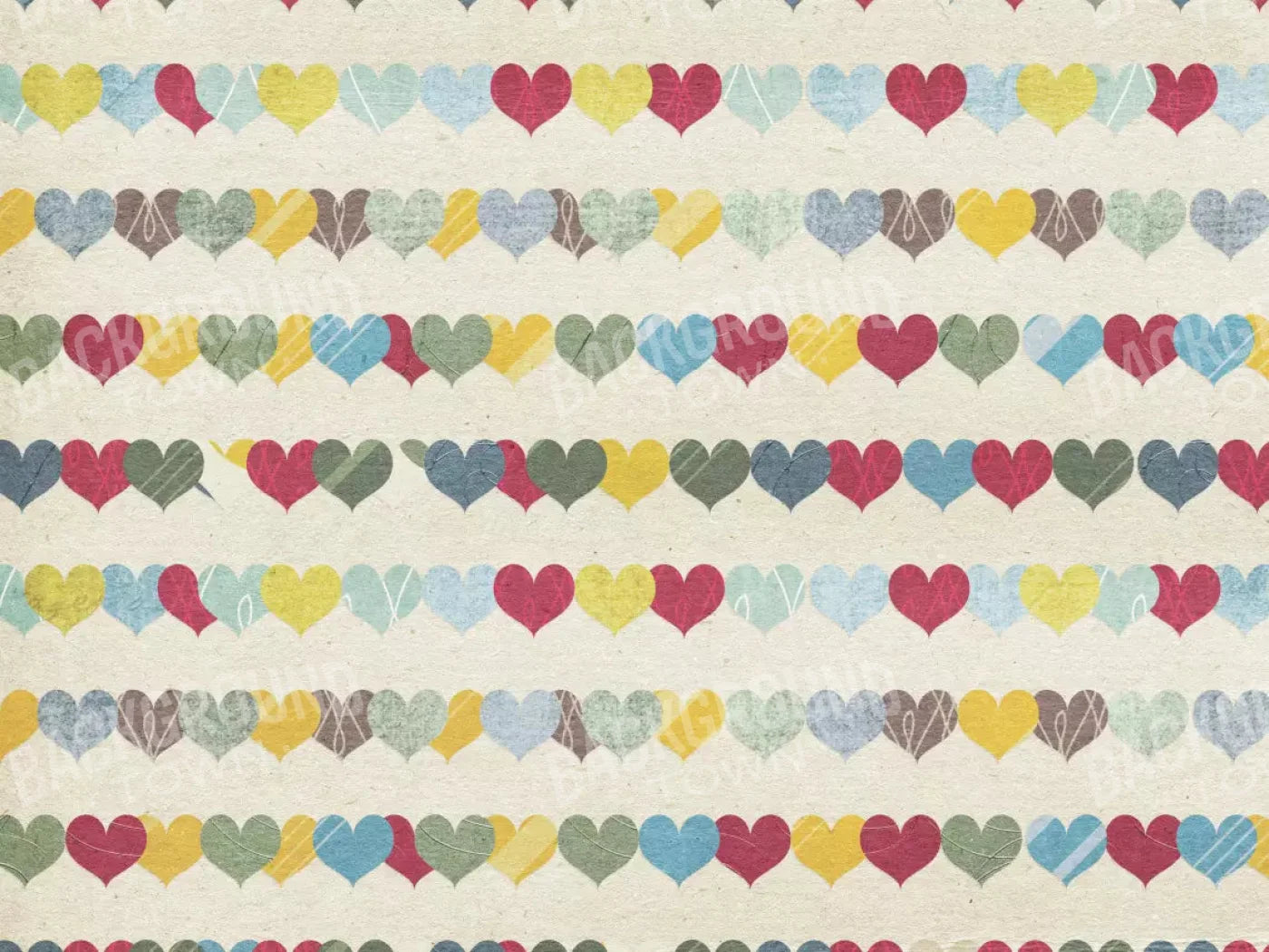 Country Hearts 10X8 Fleece ( 120 X 96 Inch ) Backdrop